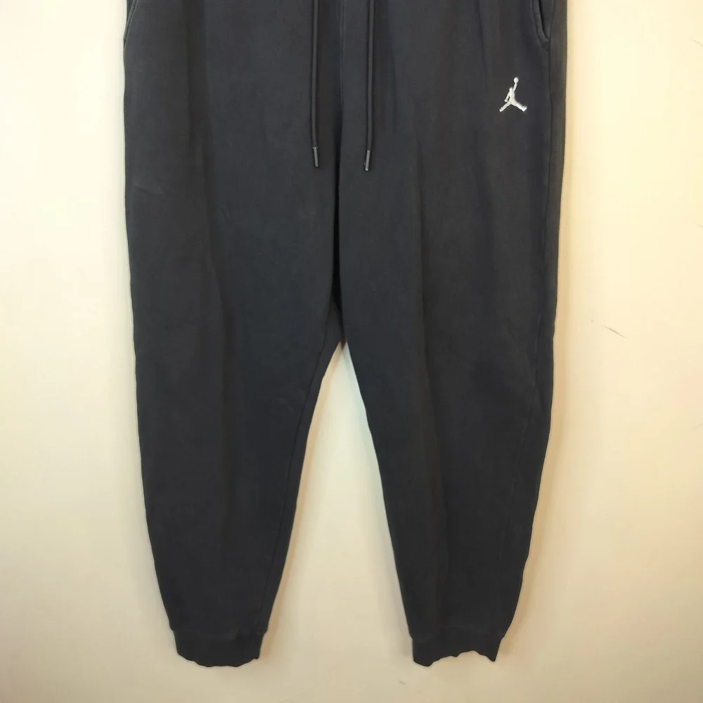 Air Jordan Sweatpants Mens Large Jumpman Fleece Jogger Athleisure Black
